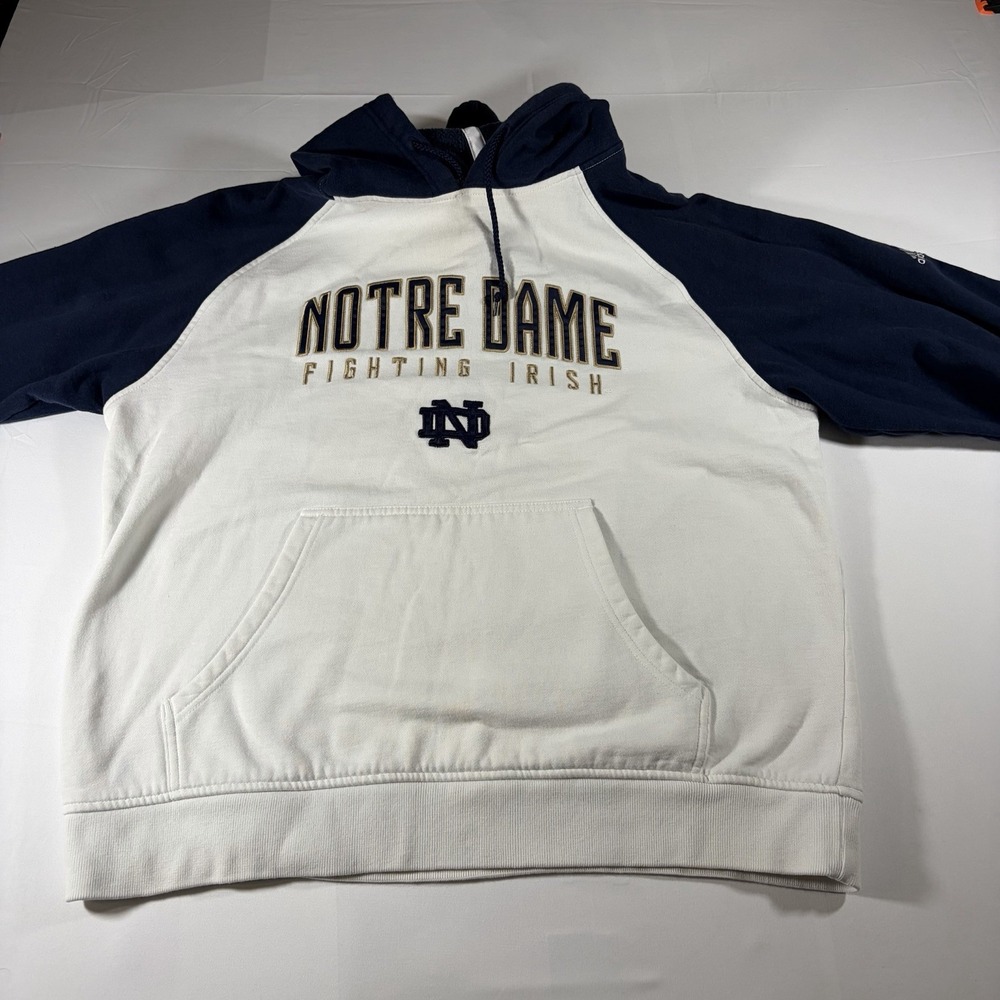 Adidas Notre Dame Fighting Irish Hoodie Hooded Sweatshirt Large